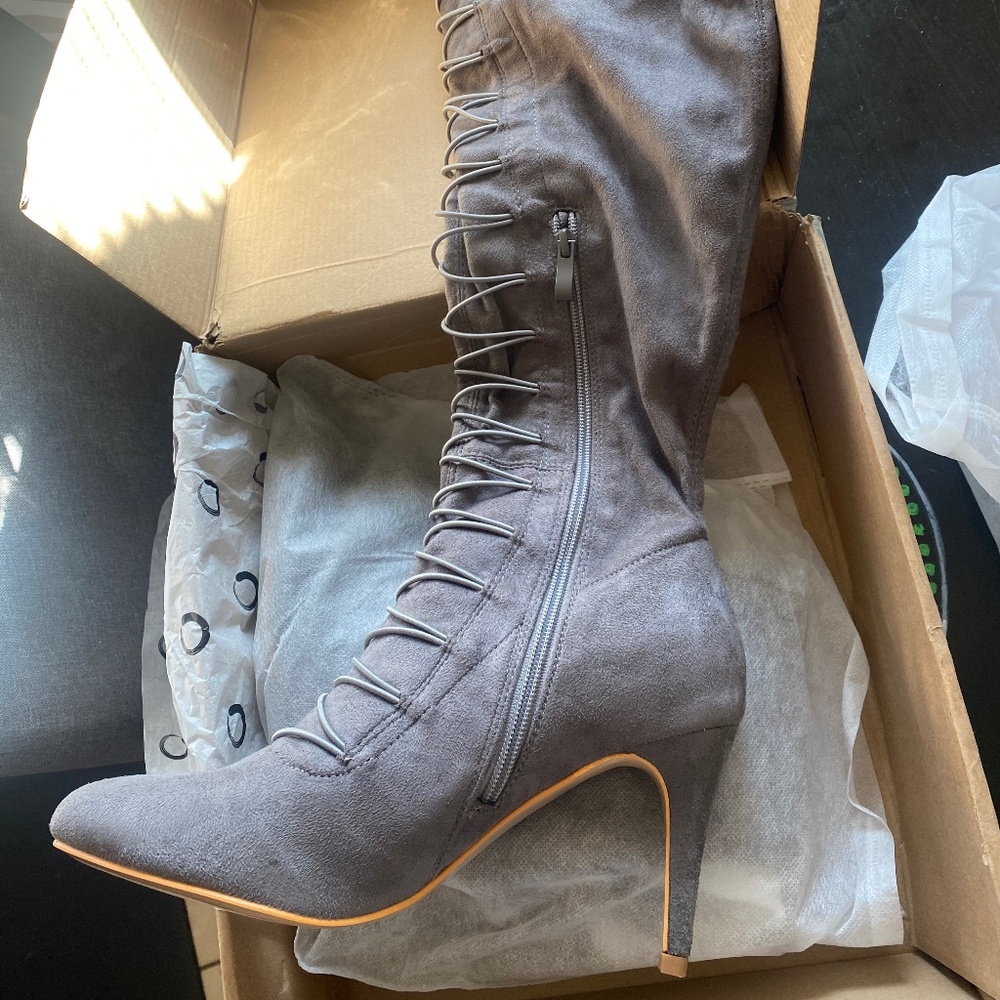 Journee Gray Boots